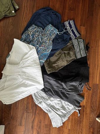 Stoffhosen, Pluderhosen, Leinenhose XS/S