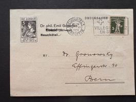 Postkarte mit Aufdruck Pj Marke Mi.1 1933  (P748)