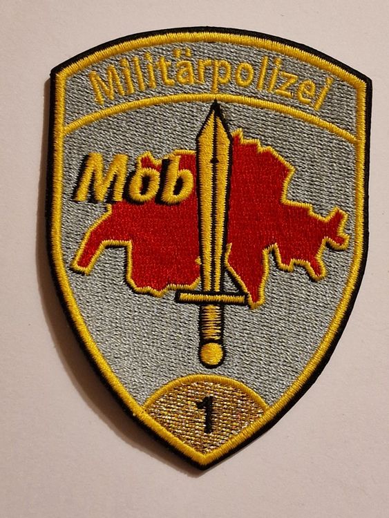 Militärpolizei Mob CH Armee Patch 1 Stab Gold Abzeichen (Neu (gemäss ...
