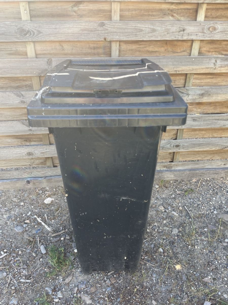 Abfalleimer: Grosser Abfalleimer schwarz, mit Deckel, 120l, 18 – Gebraucht aus Basel von noldi.boldi