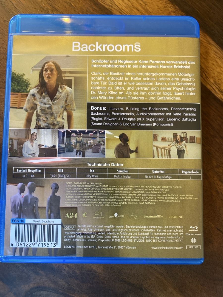 Tous les DVDs: Backrooms – D'occasion à Burg AG par Lobo016 1