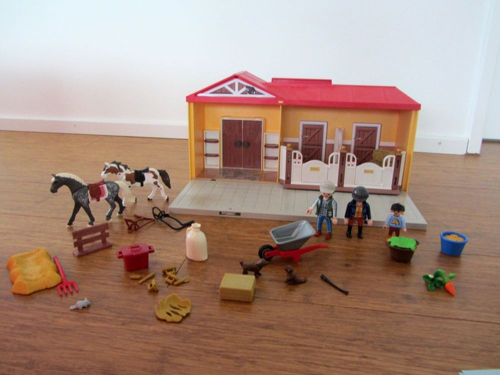 Playmobil Pferdestall zum Mitnehmen | Kaufen auf Ricardo