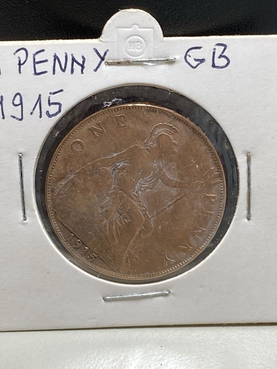 Tutti le monete: GB - 1 penny - 1915 - Georges 5 – Usato da Payerne venduto da Mike1682