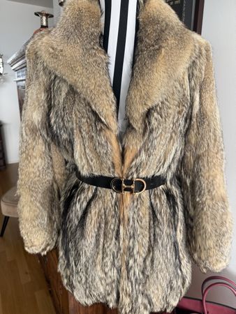 Fuchspelz Jacke Gr.38/S-M Blaufuchs