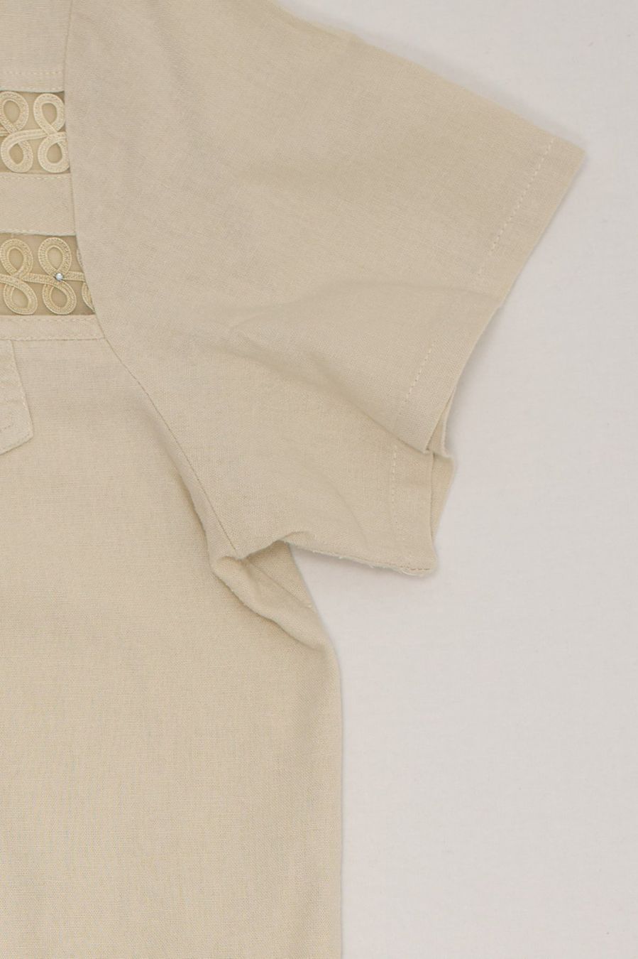 Kleider: RE&X Robe Lin Beige Brodée Strass T. L – Gebraucht aus Fribourg von re-fine 8