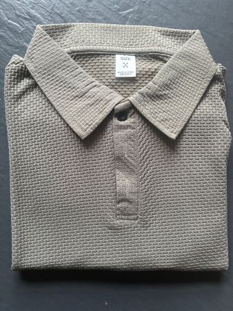 Kurzarm-Poloshirt beige