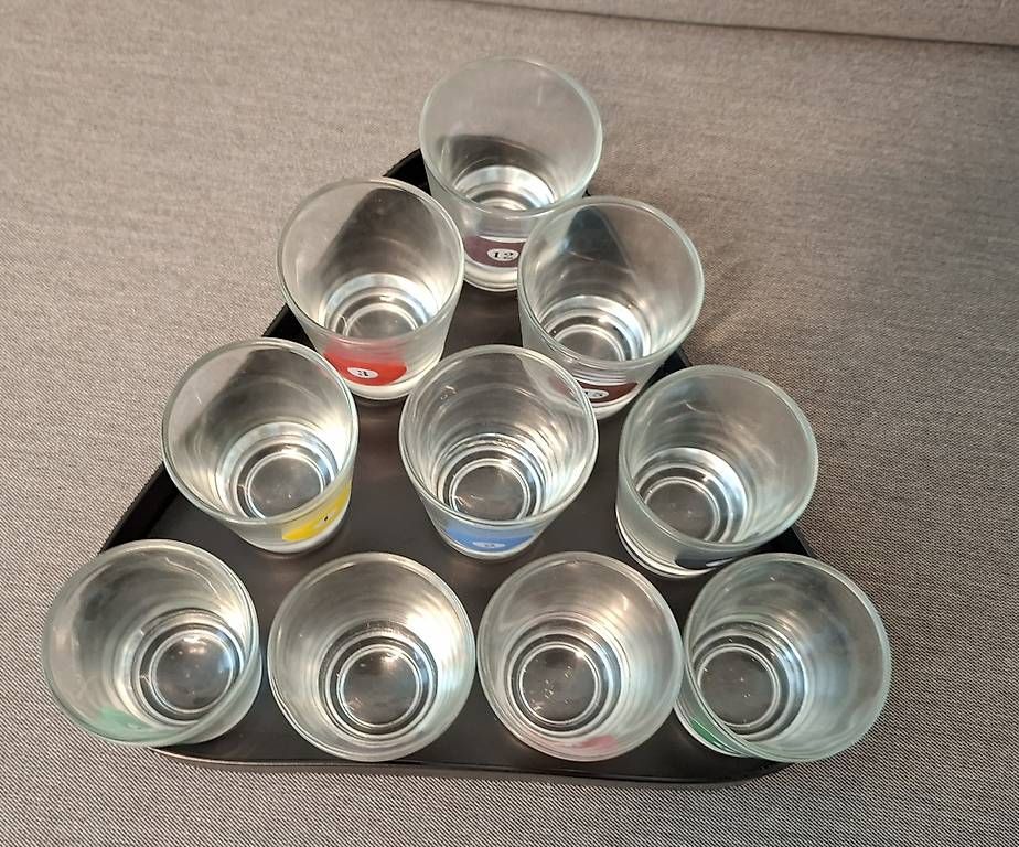 Gläser: 10x Schnapsgläser Billiard – Gebraucht aus Mels von Aloha86 1