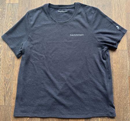 Peak Performance wool blend cropped shirt, S, anthrazit