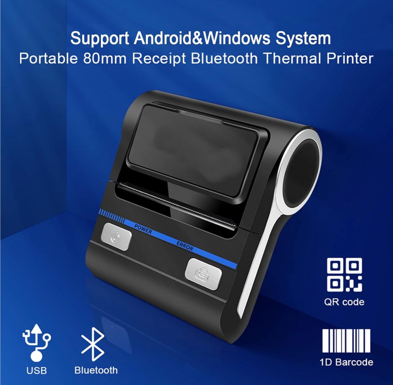Drucker: Bluetooth Receipt Printers Wireless Thermal Printer 80mm POS – Neu und originalverpackt aus Bülach von StoreInShop.com 2