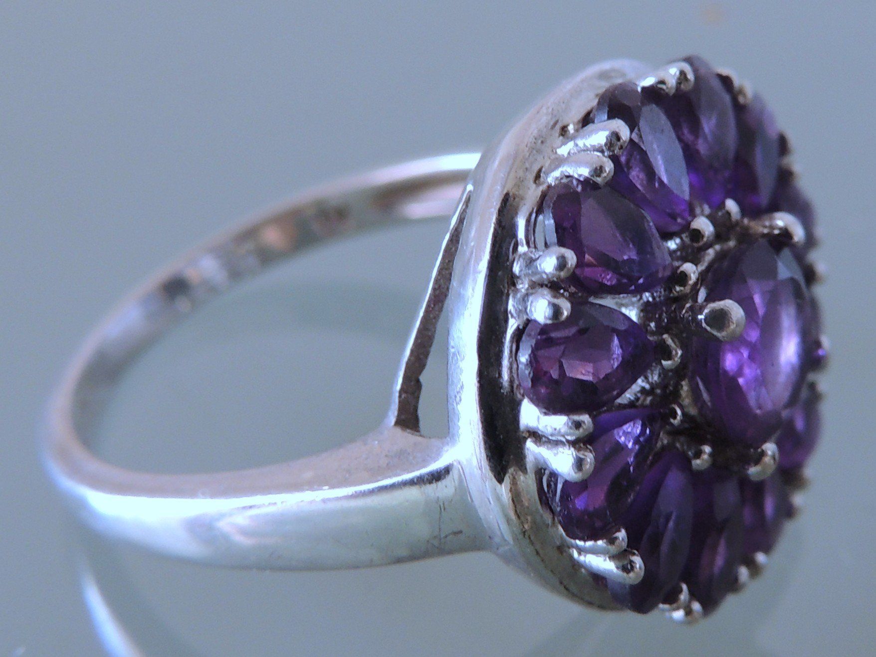 Anelli: HARRY IVENS Silber 925 Amethyst Fingerring Gr. 60 – Usato da Waldenburg venduto da schaller707 2