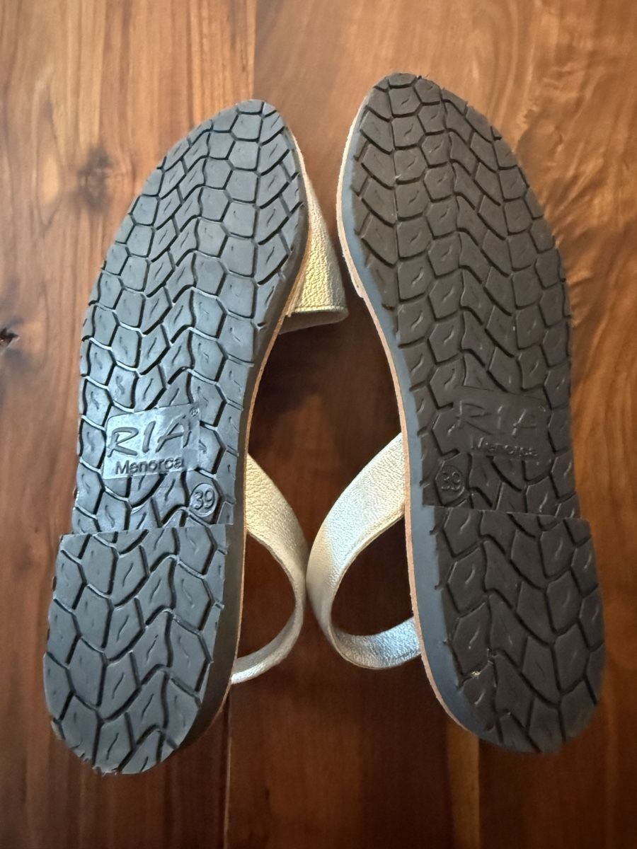 Scarpe da donna: Silberne Menorca Sandalen – Nuovo (secondo la descrizione) da Binz venduto da zuerich1975 2