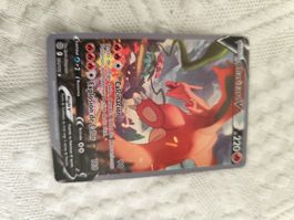 Pokemon Charizard V Karte gebraucht guter Zustand