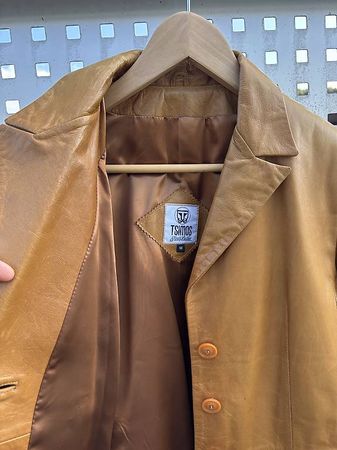 Damen Leder Blazer Gr. M 