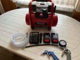 Einhell Akku-Kompressor TE-AC 36/5/8 laut Fotos