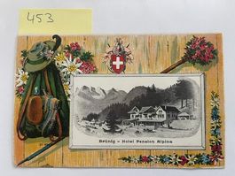 alte Ansichtskarte Brünig Hotel Pension Alpina, 1927