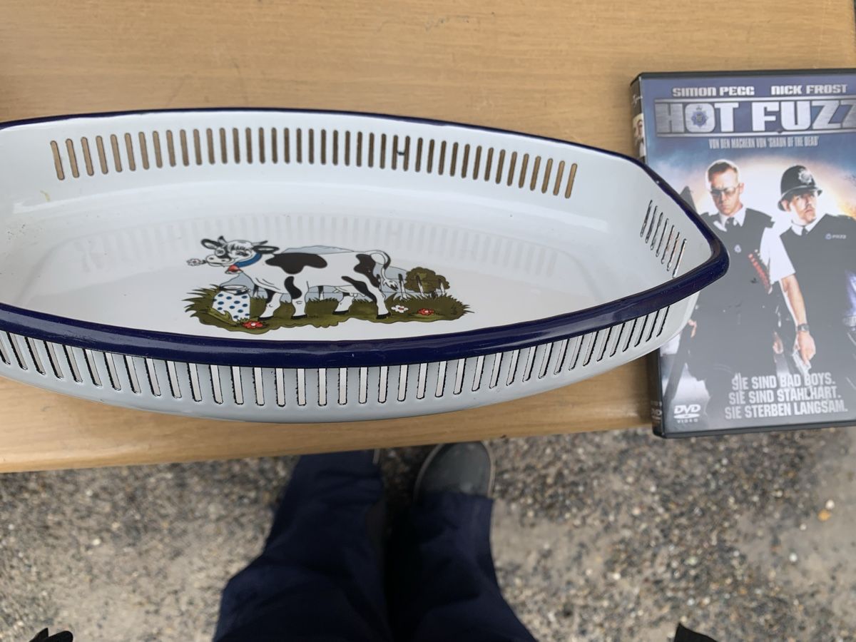 Schalen: Emaille Schale mit Kuhmuster🐄 – Gebraucht aus Egg b. Zürich von Flummi 1