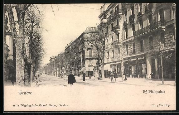 Ansichtskarten: AK Genève, Bd. Plainpalais – Gebraucht aus Berlin von bartko-reher