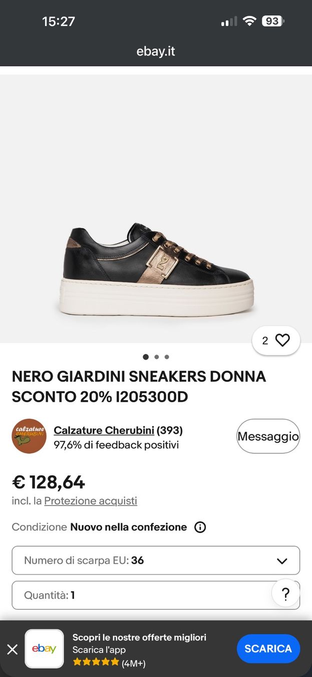 Damenschuhe: SNEAKERS  - NEROGIARDINI  NOIRES – Gebraucht aus Winterthur von Iryna_Valerii 4