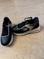 Scarpe sneakers Guess donna nere con glitter oro tg 37
