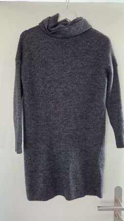 ONLY Strickkleid Rollkragen Gr S dunkelgrau