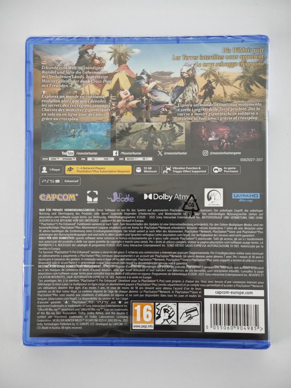 Capcom Giochi: PS5 Monster Hunter Wilds (PEGI) – Nuovo e nell'imballaggio originale da Triesen venduto da up2gamesch 1