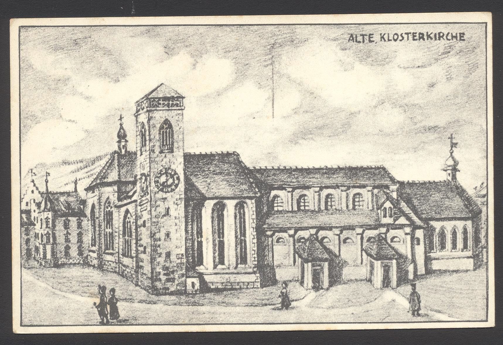 Ansichtskarten: PK Alt St. Gallen - Alte Klosterkirche – Gebraucht aus Siebnen von Fstaehli