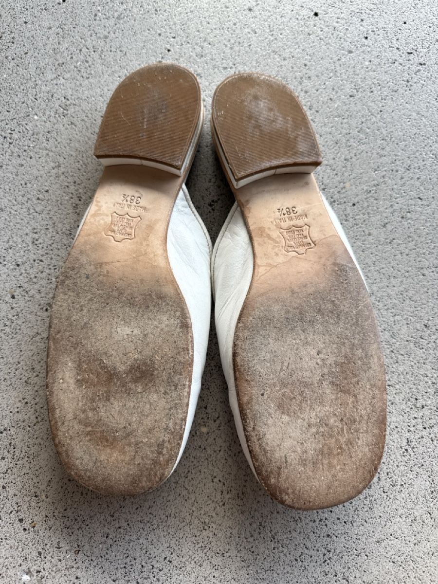Damenschuhe: Weisse Pantoletten, Gr. 38.5 – Gebraucht aus Richterswil von Solemare47Nicole 2