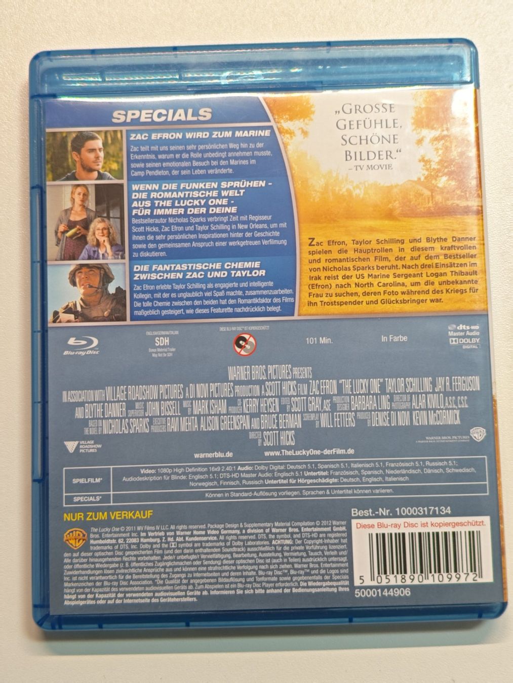 Tutti i DVDs: The Lucky One – Usato da Liestal venduto da Kratzilla 2