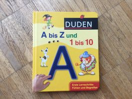 Kinder Buch Duden A bis Z und 1 bis 10