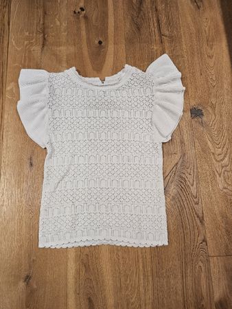 Schönes weisses Häkeltop Gr. XS - Perfekt für den Sommer!