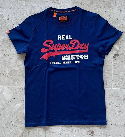 Super Dry T-Shirt, blau