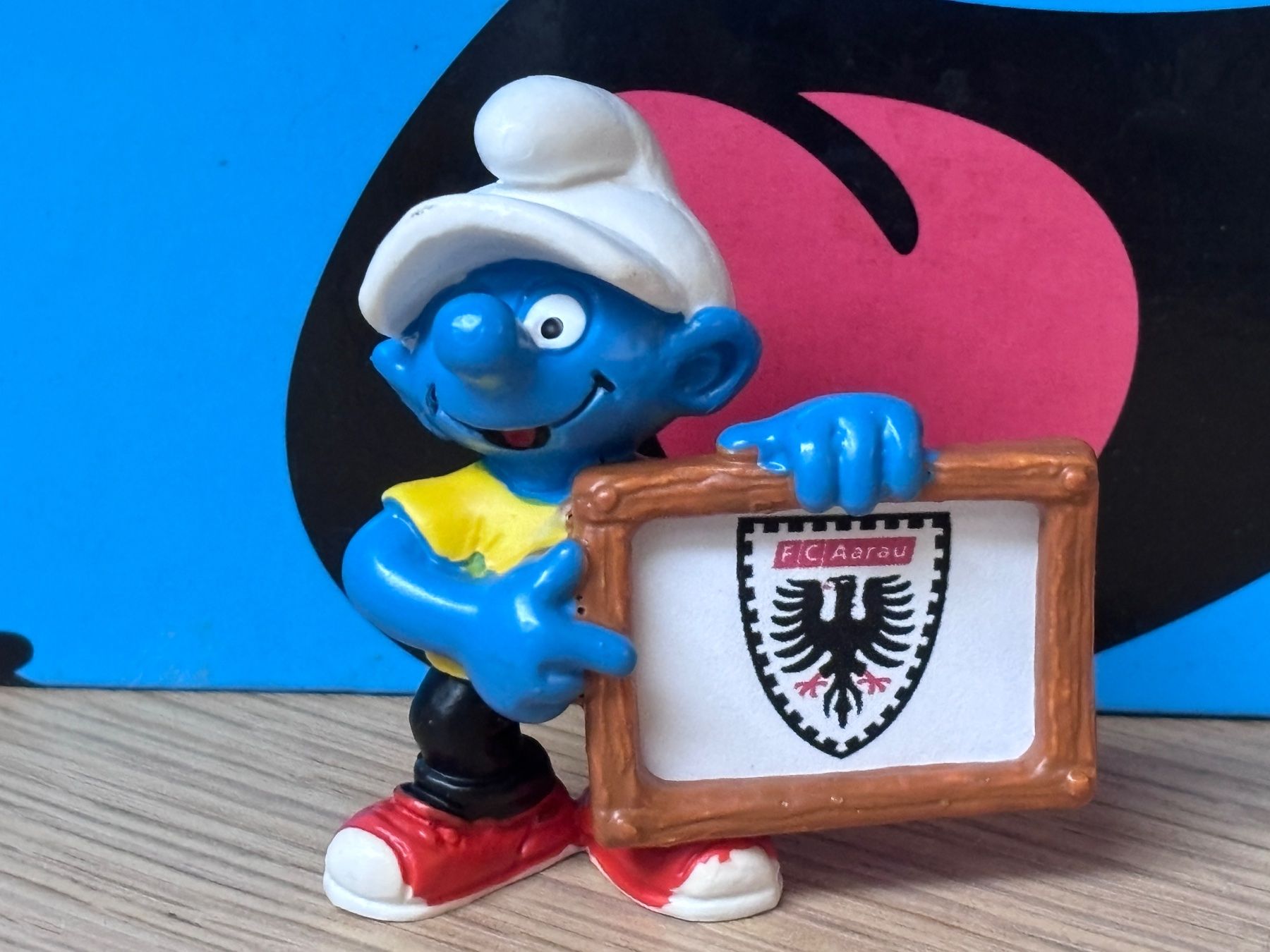 Schleich Figurines: Schlumpf "FC Aarau" – D'occasion à Lyss par Duckszone