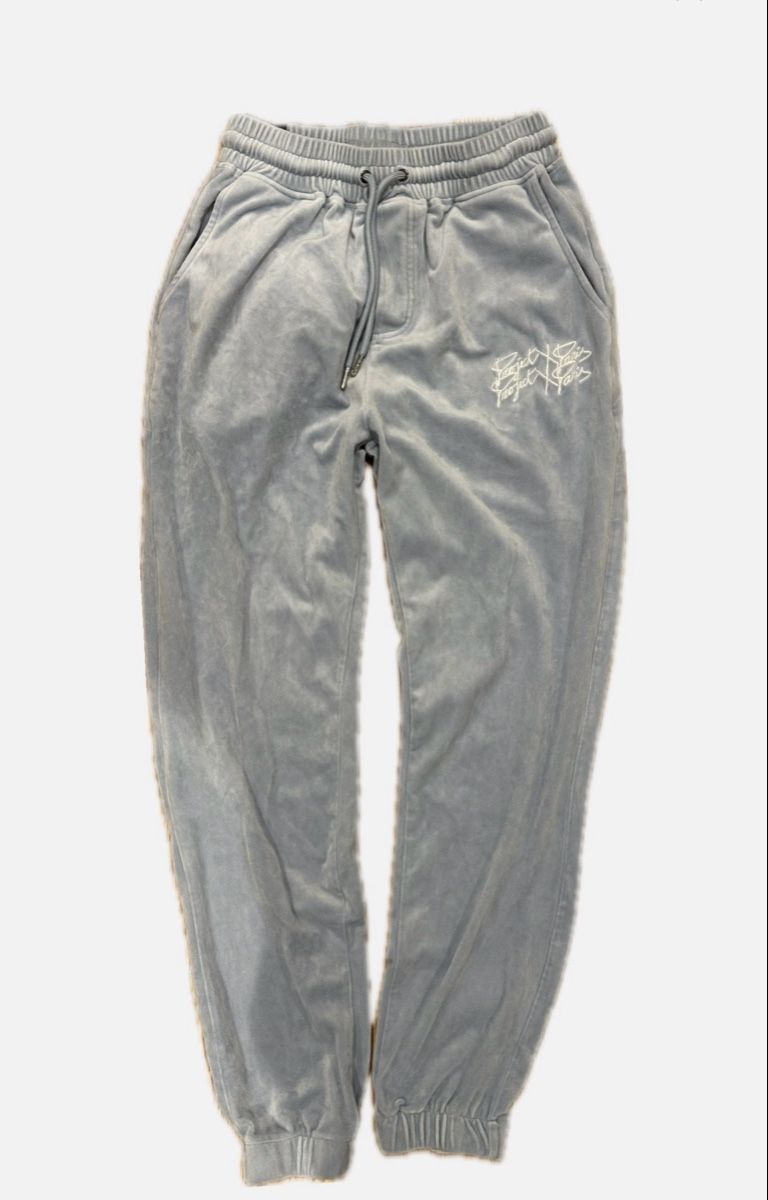Pantalons: Jogginghose Samt hellblau Grösse M – D'occasion à Bern par Klaas06