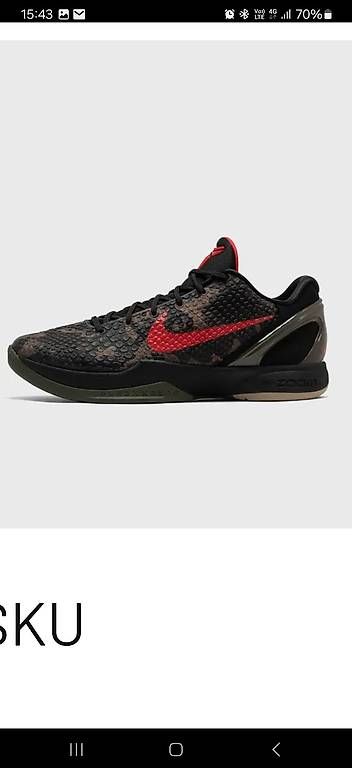 Scarpe da uomo: Nike KOBE 6 PROTRO ITALIAN CAMO EU:  44,5 – Usato da Oberentfelden venduto da pun_d7vt