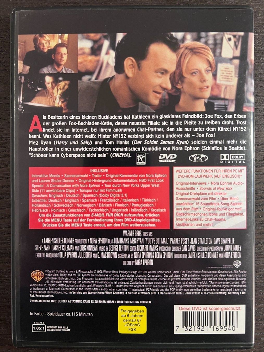 Tutti i DVDs: E-Mail für Dich – Usato da Zürich venduto da FilmFreunde 1