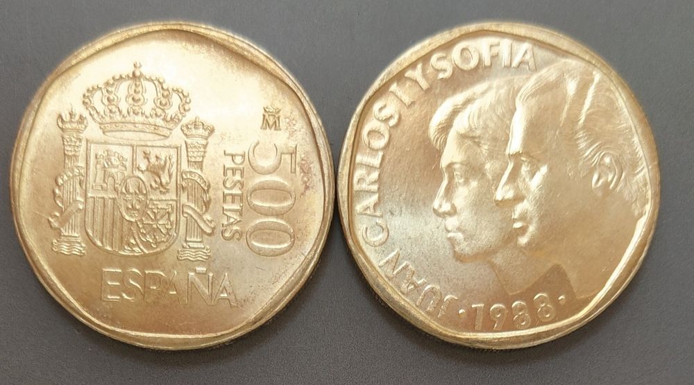 SPANIEN ESPAÑA 500 PESETAS 1988 AUS ORIGINALROLLE Kaufen auf