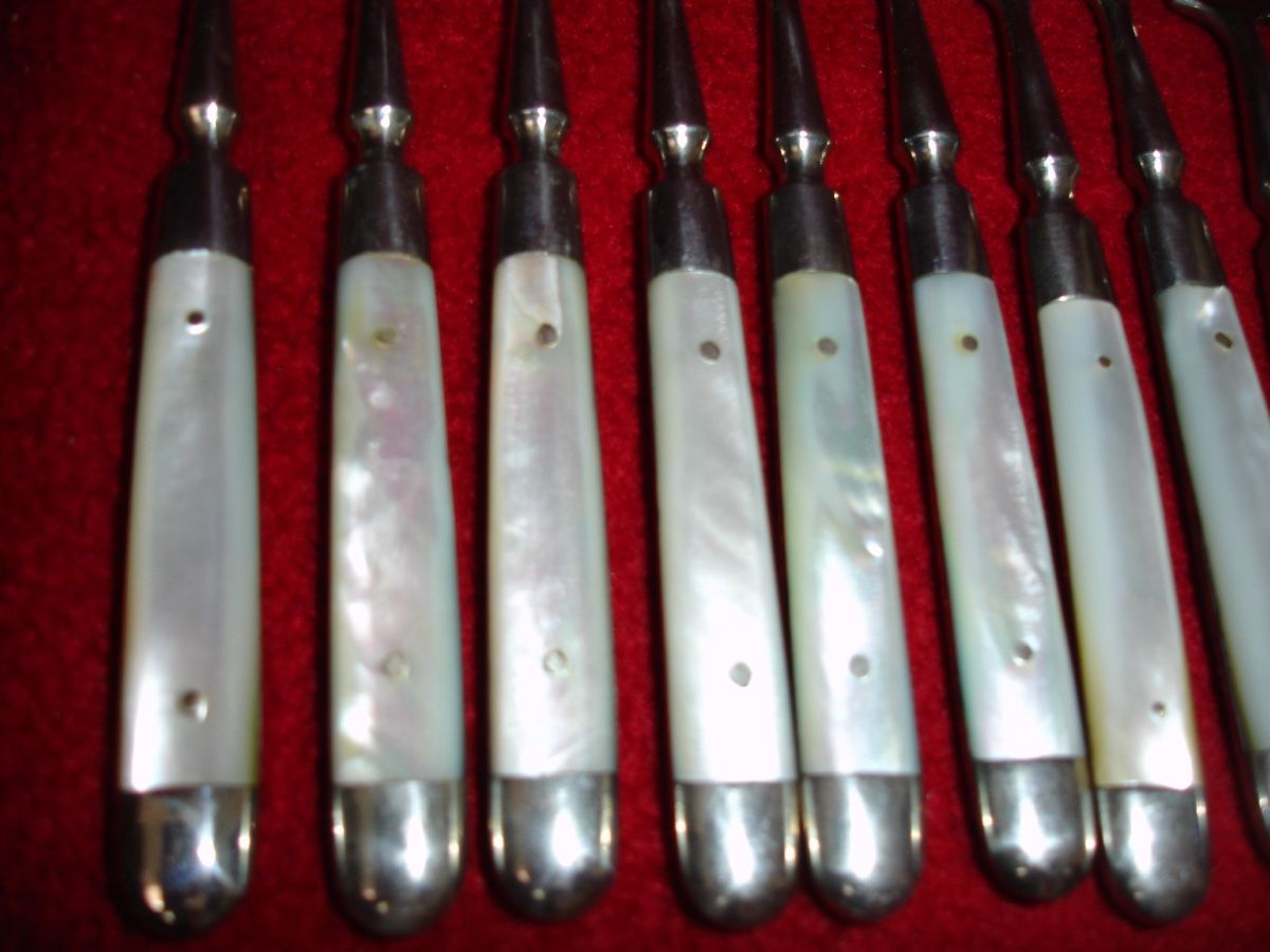 Set di posate: Besteck, Perlmuttgriff, 12 Personen – Usato da Tuggen venduto da sunny715 1