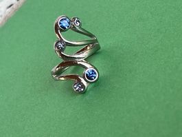 Fingerring blauweiss (54)