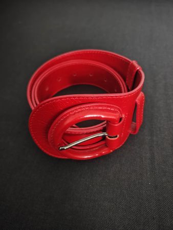 Anne Fontaine-Red Leather Belt