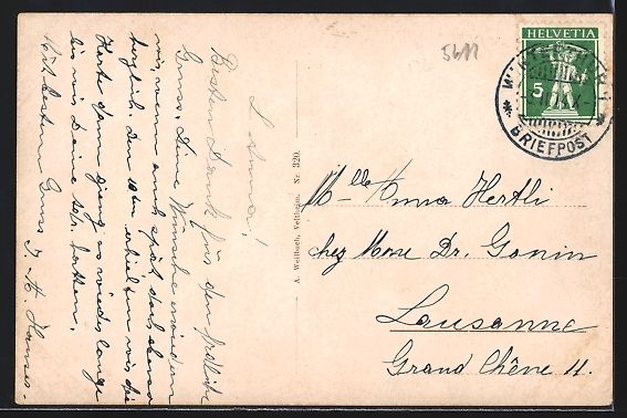 Cartoline postali: AK Winterthur, Schulhaus Heiligberg – Usato da Berlin venduto da bartko-reher 1