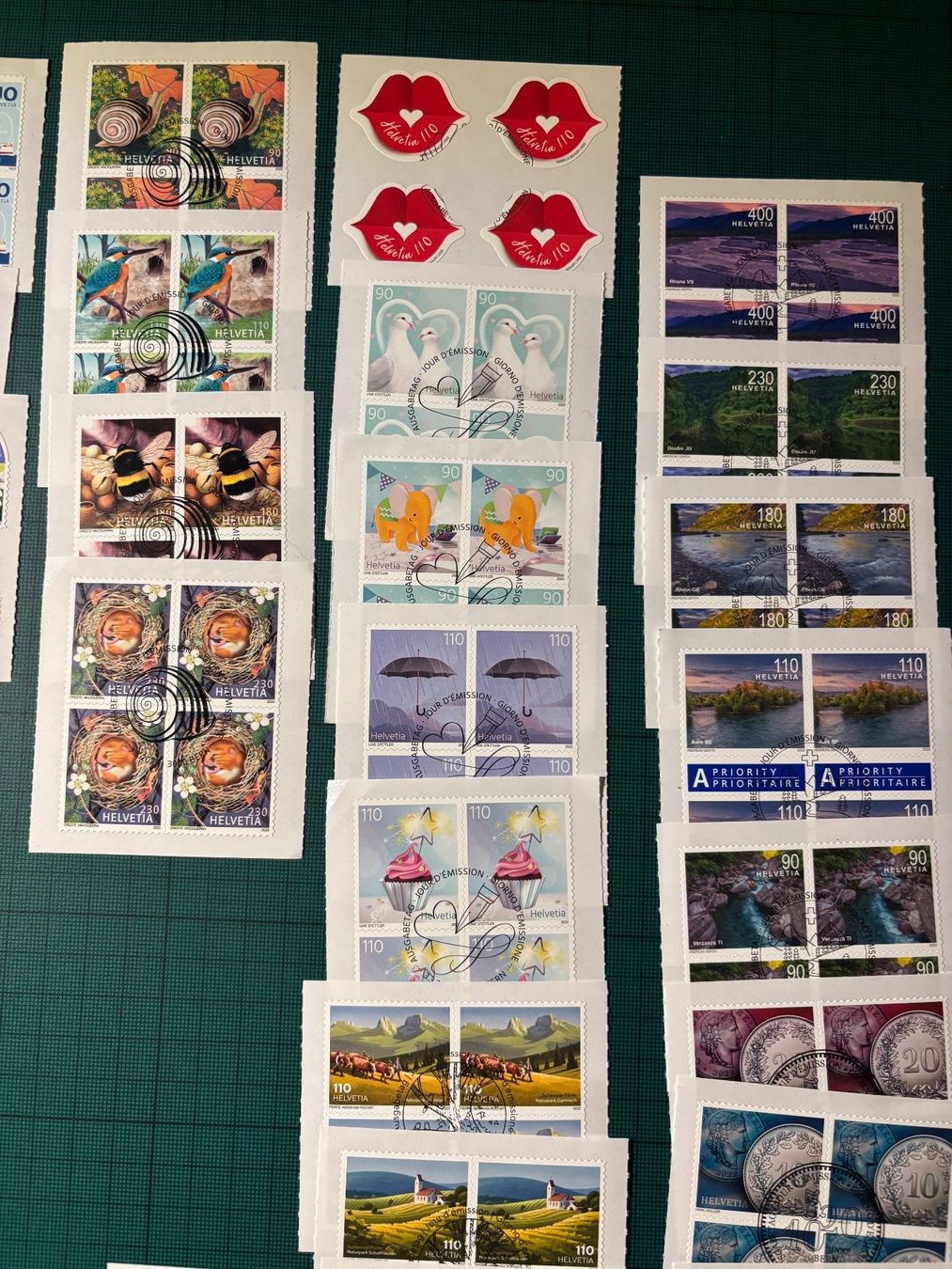 Alle Briefmarken: BM 4er und einzeln aus 2022 ET. – Neu (gemäss Beschreibung) aus Utzenstorf von Rose0303 4