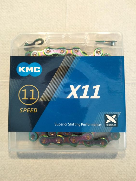 KMC X11 EcoProteQ Catena Per Bici 11 Velocità – 118 Maglie, Antiruggine E Compatibile Universale