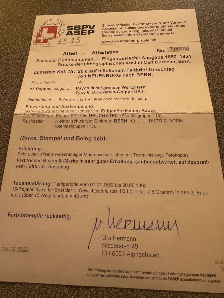 Tous les timbres: Wunder schöner Rayon Brief – D'occasion à Uster par Briefmarken