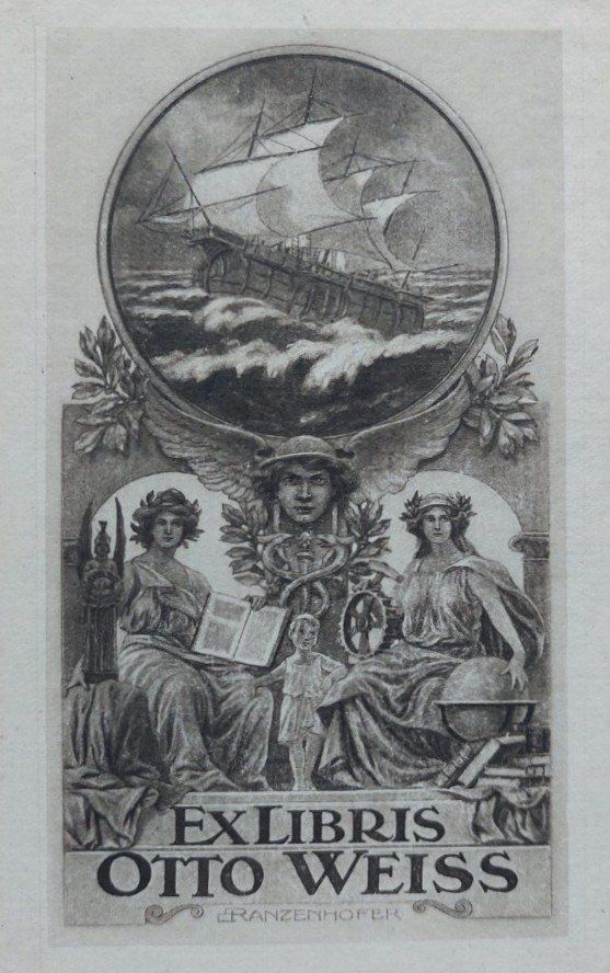 Dipinti: Exlibris Emil Ranzenhofer - Heliogravur – Usato da Obfelden venduto da Exlibris-Art