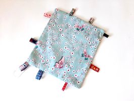 Knistertuch für Babys Geburtsgeschenk Schmetterlinge neu