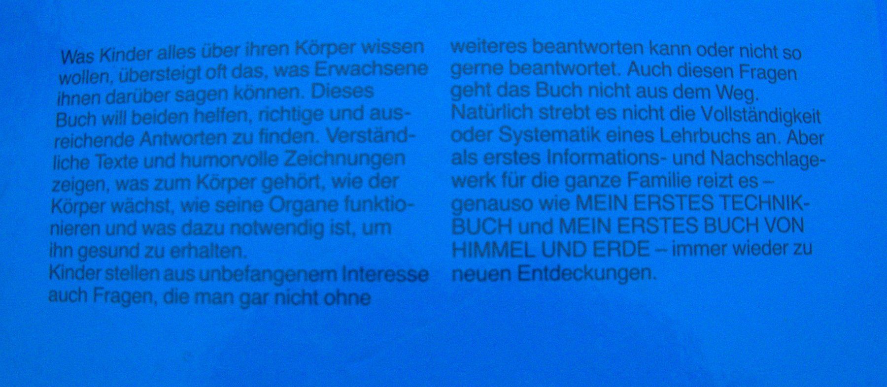 Libri: Mein erstes Buch vom Körper – Usato da Rheinfelden venduto da bigi0956 1
