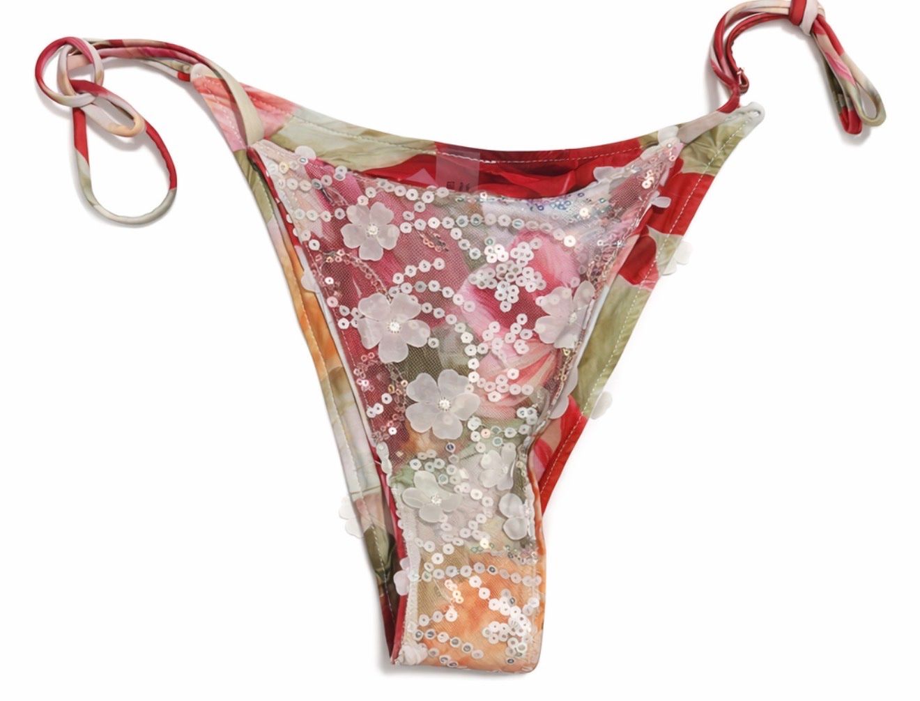 Badekleider & Bikinis: Slip bikini floreale con fiori e paillettes – Neu (gemäss Beschreibung) aus Bellinzona von cla_cxg6