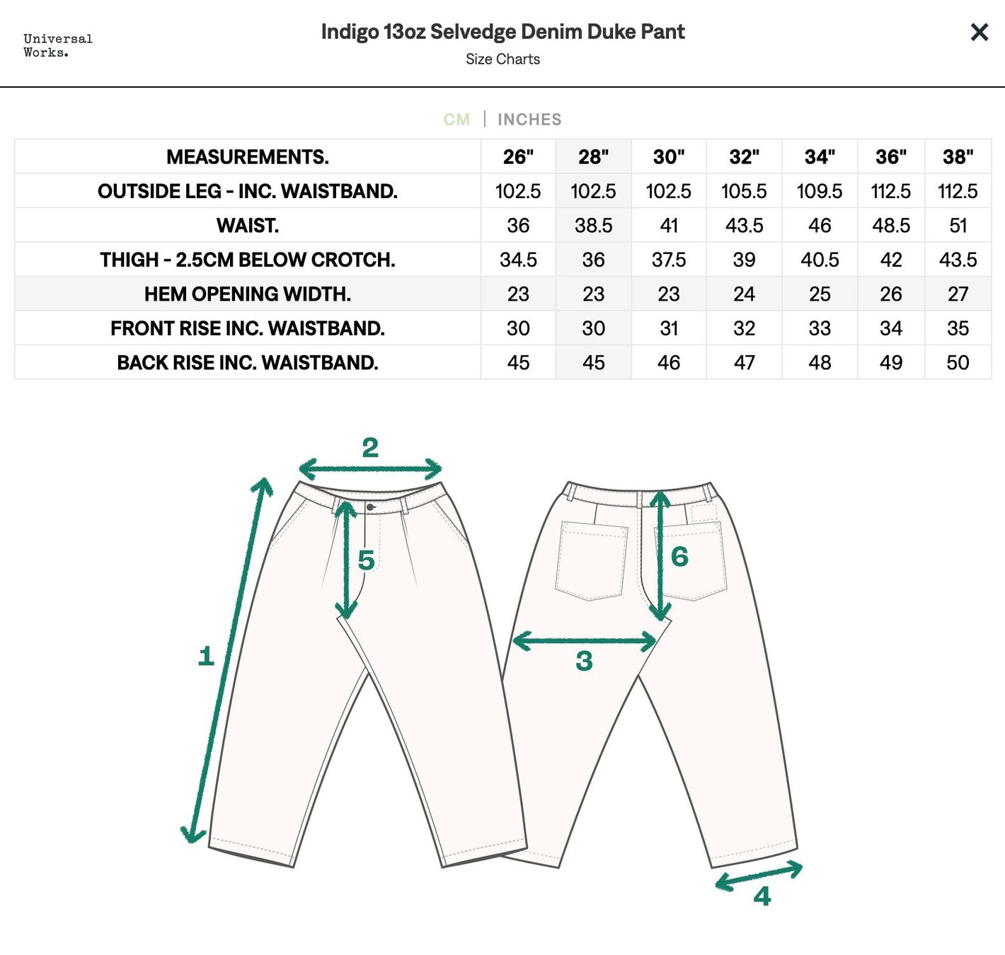 Jeans: Universal Works Selvedge Jeans – Neuf (Voir description) à Bern par redlentil68 7
