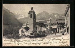 AK Champery, L'Eglise, 1904