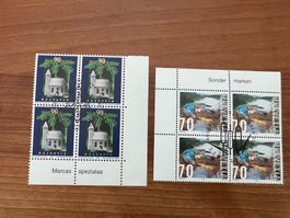 2002 CH Erstag gest.Viererblock mit Tab  (K139)